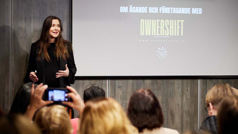 Charlotte Sundåker, ägare och delägare i flera bolag samt medgrundare till tankesmedjan Ownershift